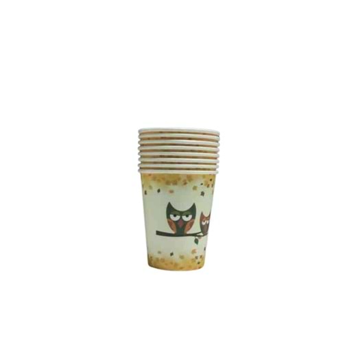 KARTON BARDAK - BAYKUŞ - 8 OZ - 8 Lİ