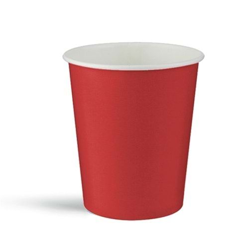KARTON BARDAK - KIRMIZI - 8 OZ
