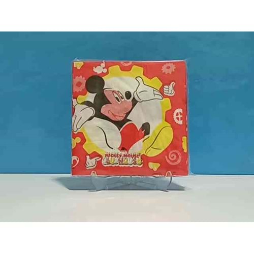 KAĞIT PEÇETE 33x33 CM - MİCKEY MOUSE - 20 Lİ