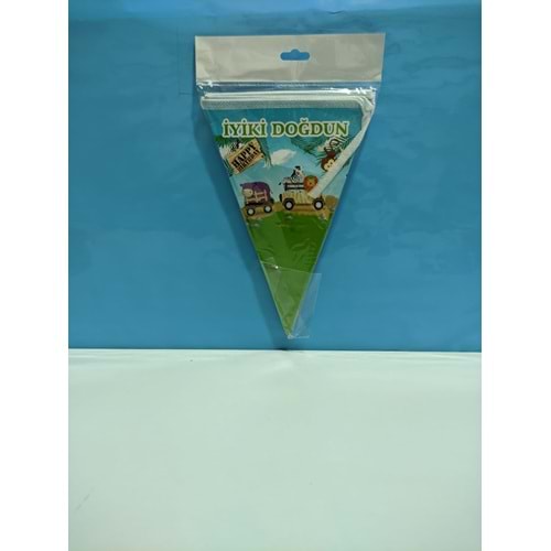 ÜÇGEN FLAMA 10 YAPRAK - SAFARİ - 17X23 CM
