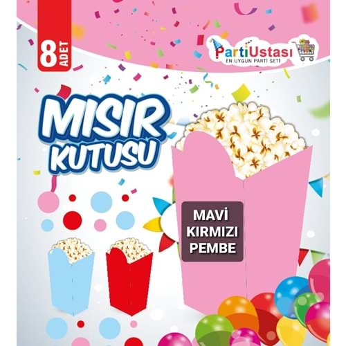 MISIR KUTUSU - PEMBE - 15X15 CM