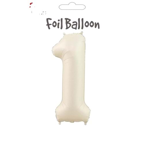 FOLYO BALON - 34inç (86cm) - 1 - KREM