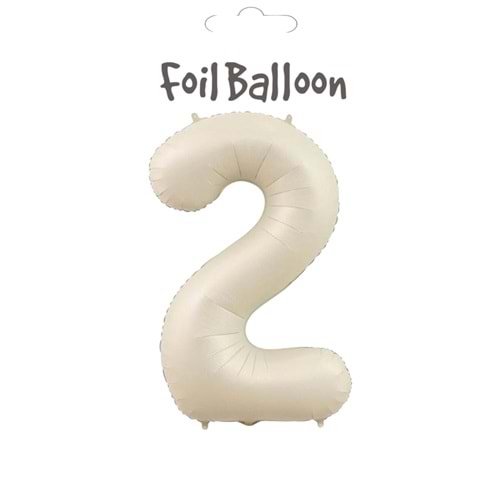 FOLYO BALON - 34inç (86cm) - 2 - KREM