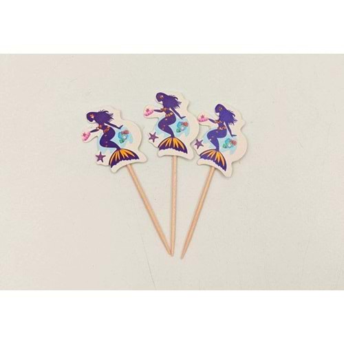 KÜRDAN DEKORATİF - DENİZ KIZI - 3X8 CM - 20 Lİ