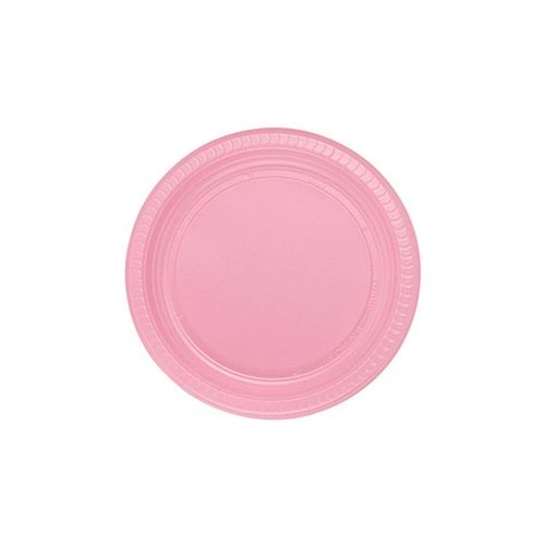 PLASTİK TABAK - 25 Lİ PEMBE - 22 CM