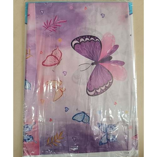 PLASTİK MASA ÖRTÜSÜ - BASKILI - KELEBEK - 120X180 CM