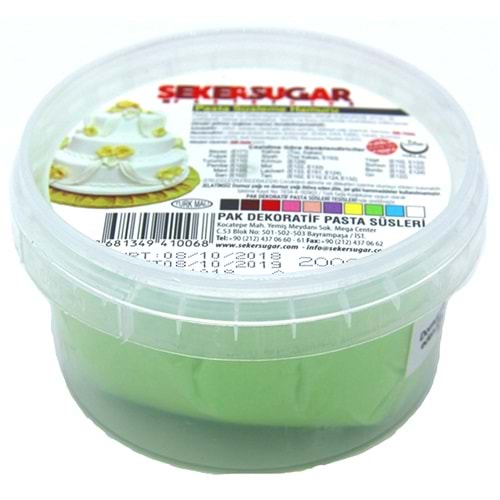 ŞEKER HAMURU - 200 GR - AÇIK YEŞİL