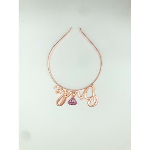 METAL TAÇ - BRİDE - ROSE GOLD