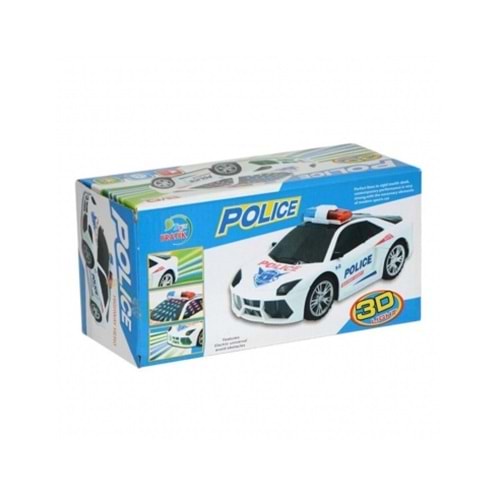 PRATİK PİLLİ 3D POLİS ARABASI P 1010*60