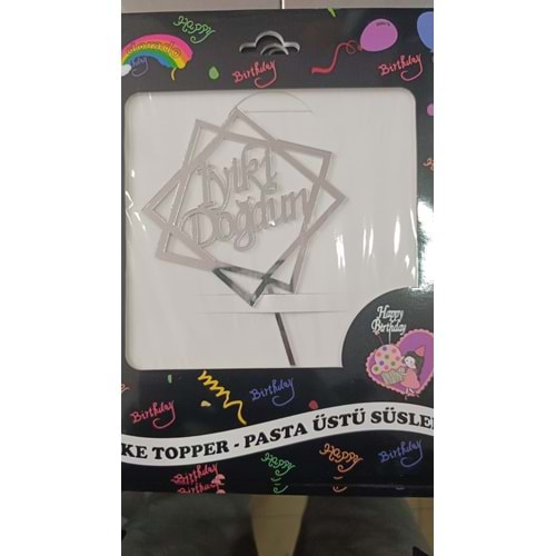 PLEKSİ YAZI - GÜMÜŞ - İYİ Kİ DOĞDUN - 201