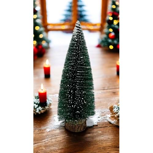 Kar Efektli Dekoratif Yılbaşı Çam Ağacı - 30 cm
