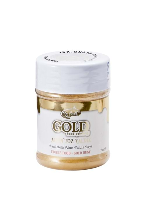 DR.GUSTO - METALİK - TOZ - GIDA BOYASI - GOLD - 10 GR