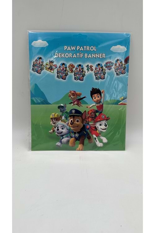 BANNER - DEKOR - PAW PATROL - 15X17 CM