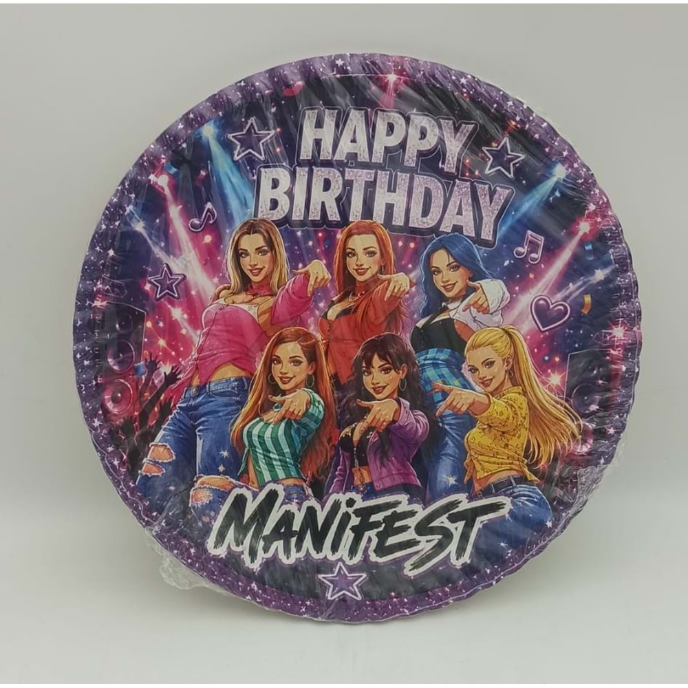 KARTON TABAK 8Lİ - MANİFEST - 23 CM