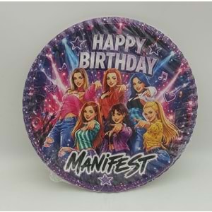 KARTON TABAK 8Lİ - MANİFEST - 23 CM